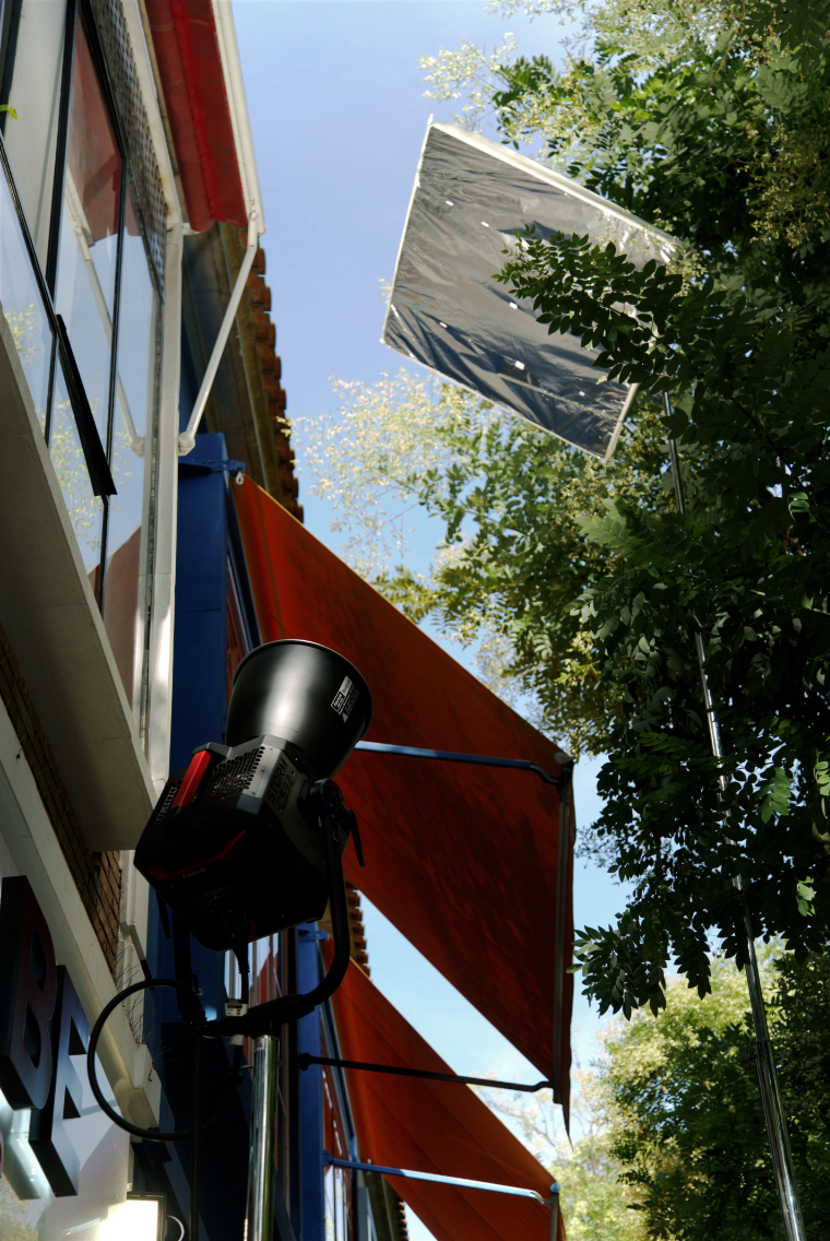 CS32 rigged above the shopfront, ‘My Girl’